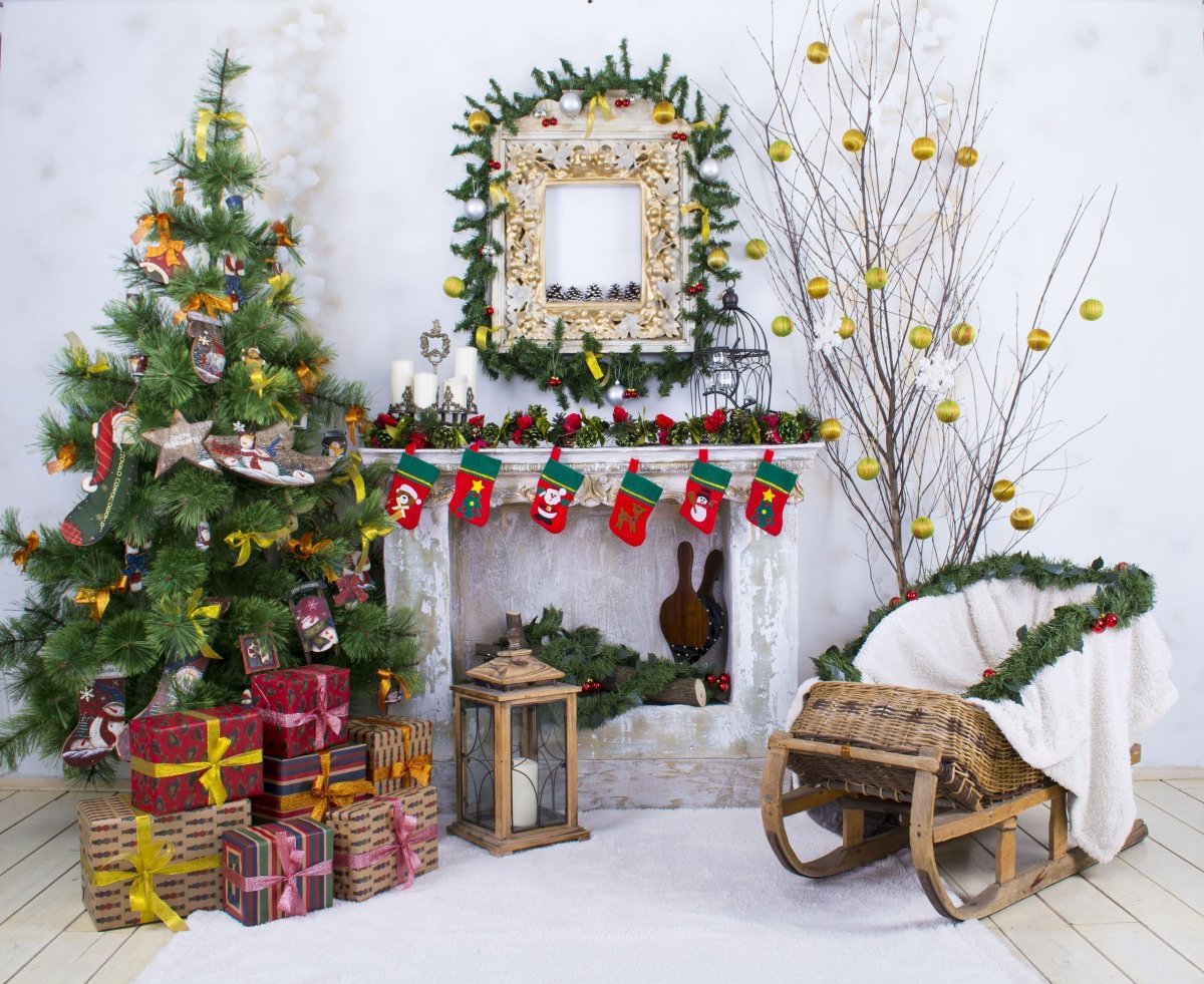 Новогоднее украшение комнаты