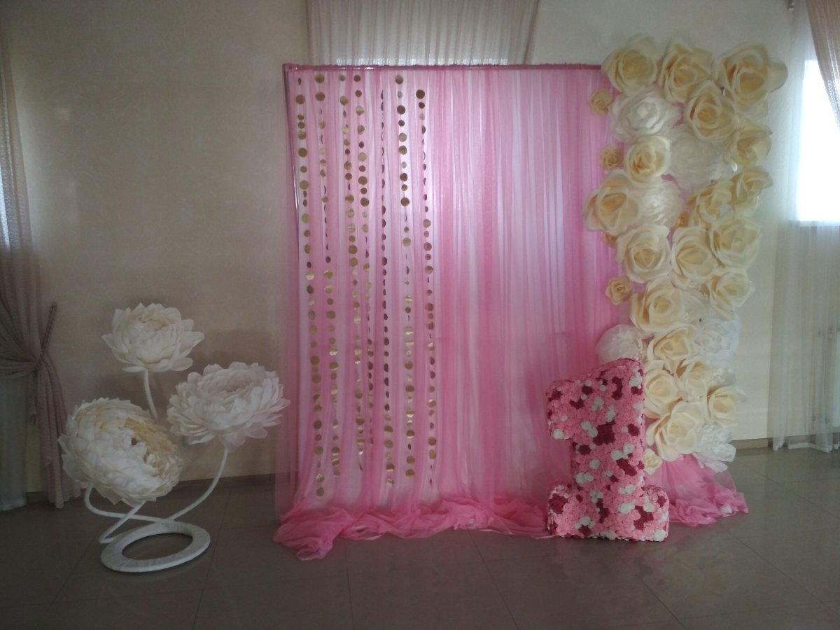 Фотозона из штор