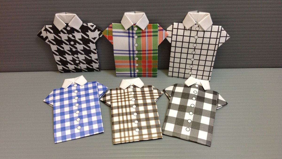 Оригами рубашка