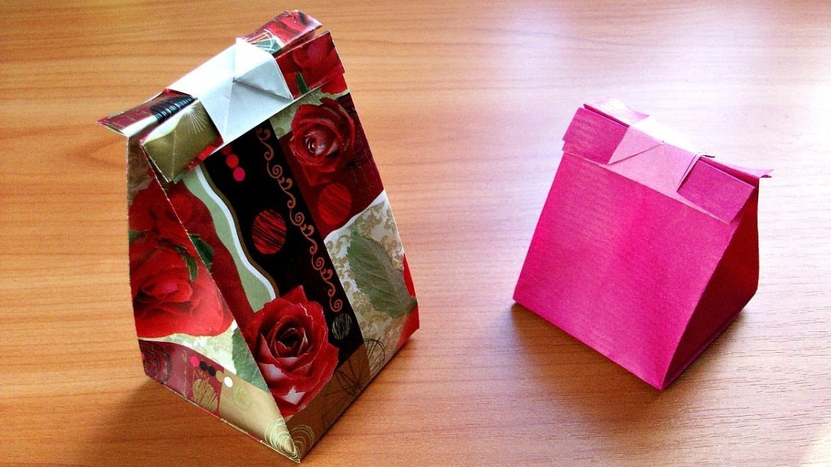 Упаковка пакет развертка