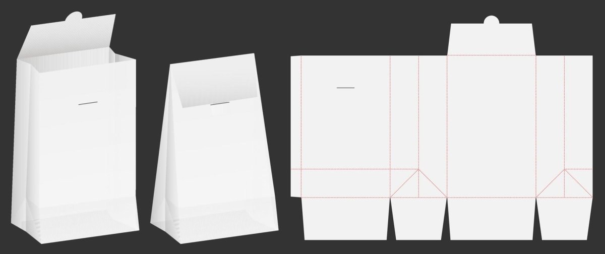 Развертка пакета бумажного