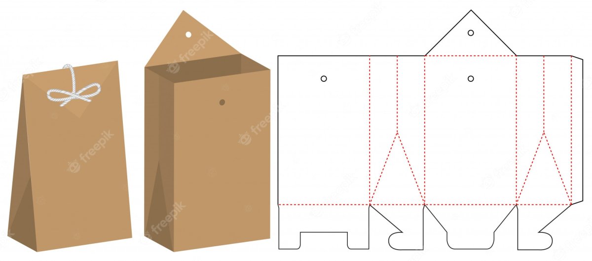 Подарочный пакетик из бумаги