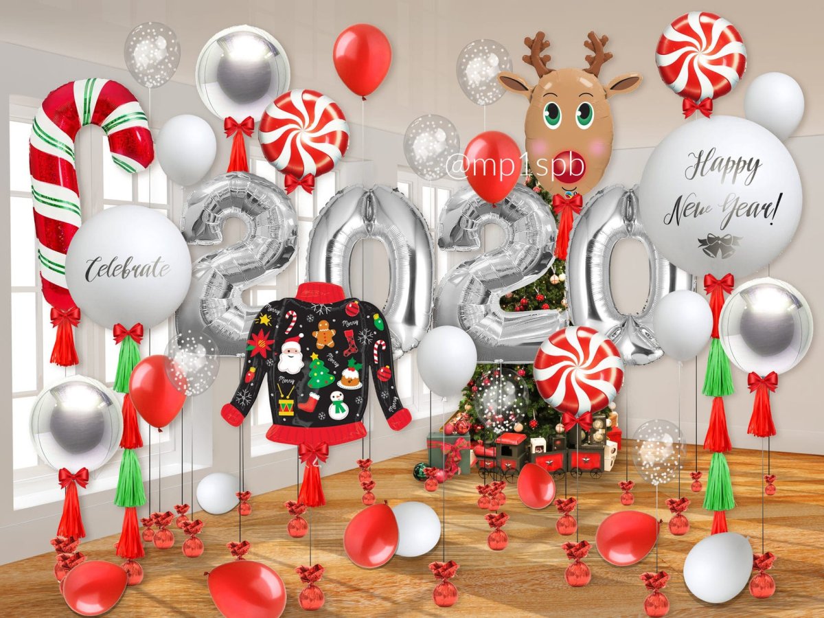 Воздушные шары на новый год