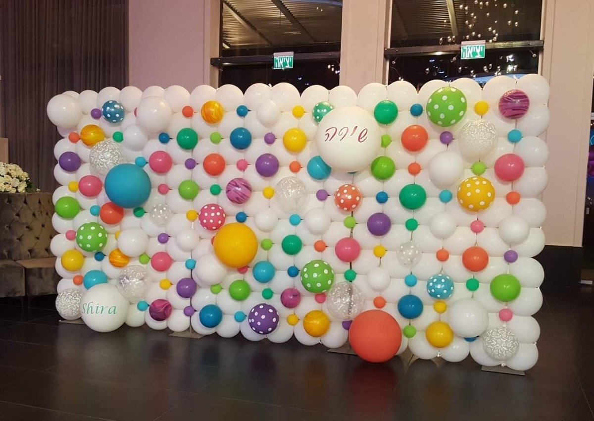 Стена из воздушных шаров
