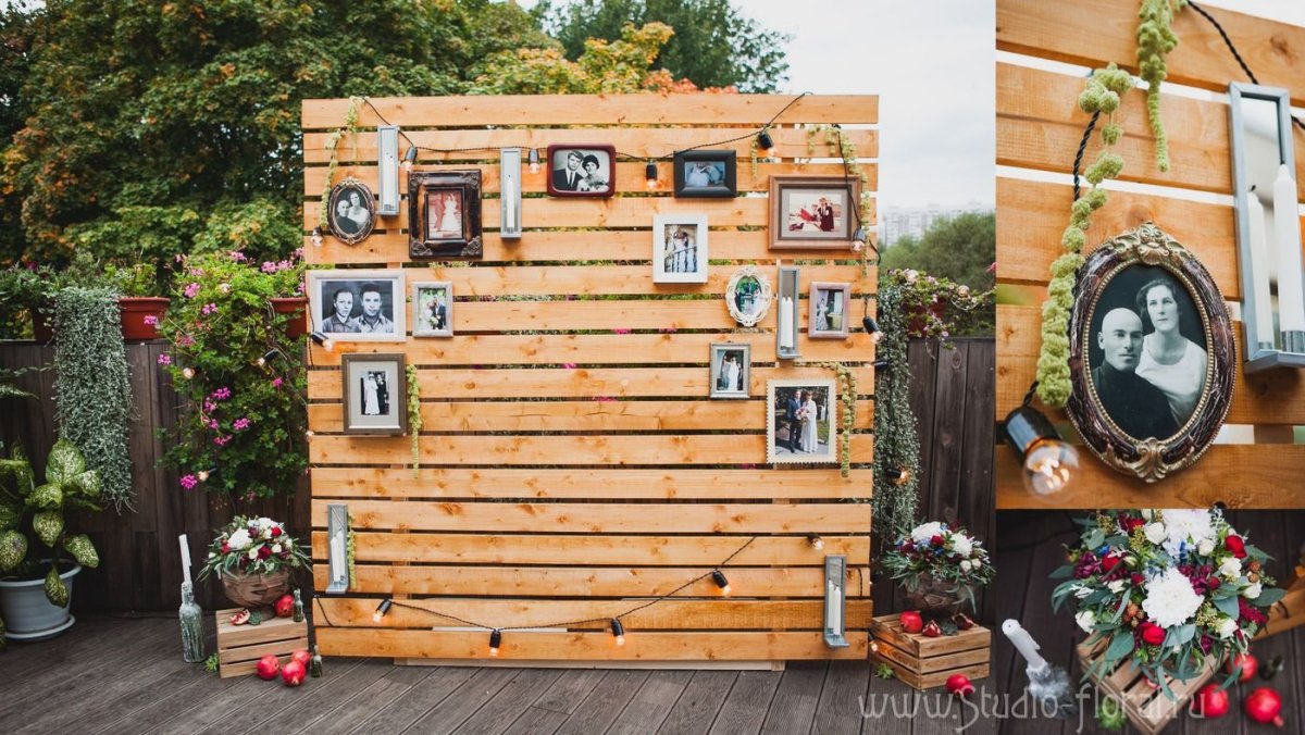 Фотозона с фотографиями