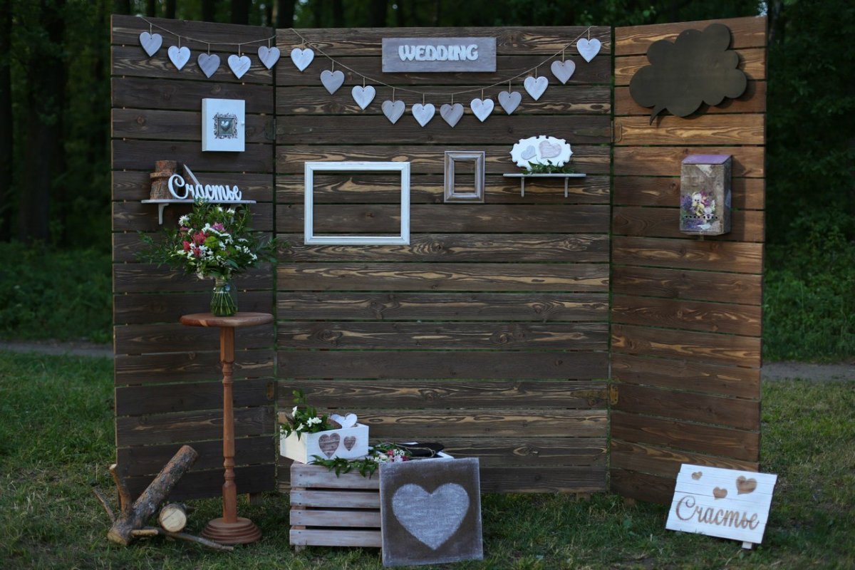 Деревянная фотозона