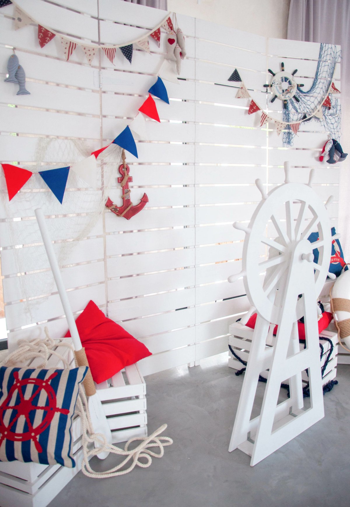 Фотозона в морском стиле своими руками