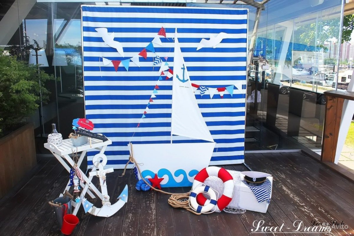 Фотозона в морском стиле