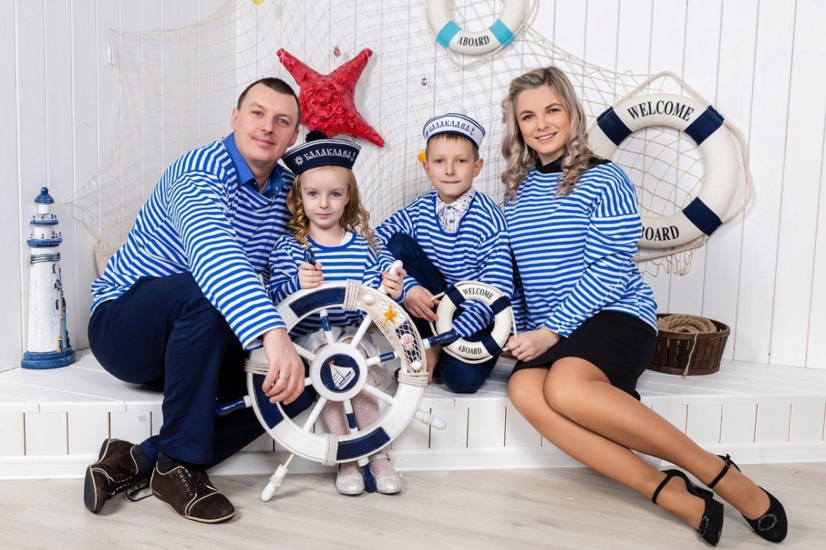 Фотосессия в морском стиле для детей