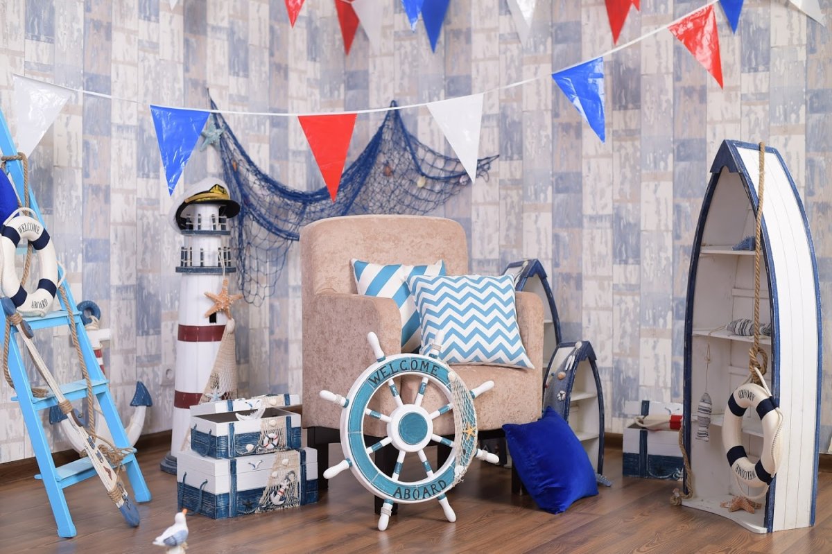 Украсить садик в морском стиле