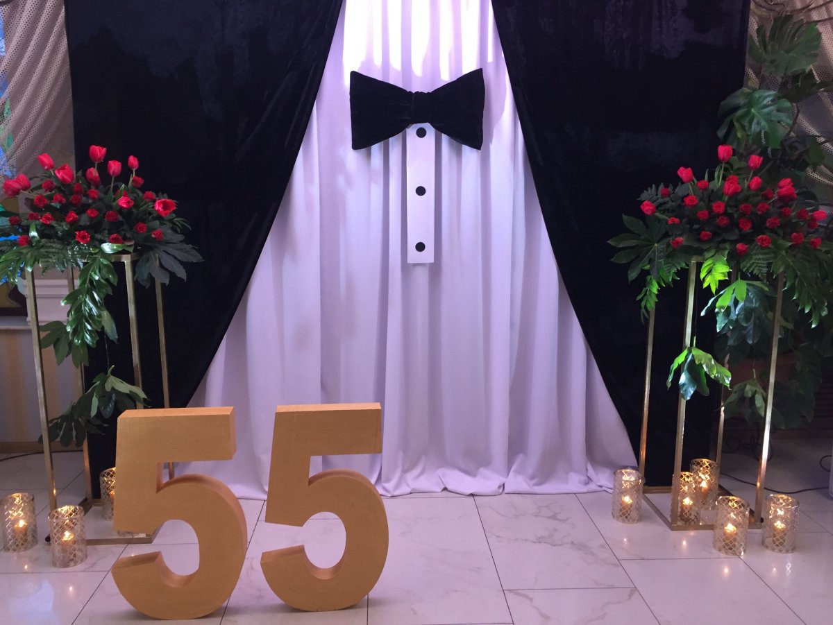 Украшение зала на юбилей мужчине