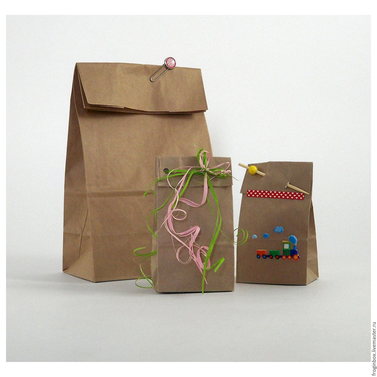 Упаковка для чая крафт пакет 70x225x40