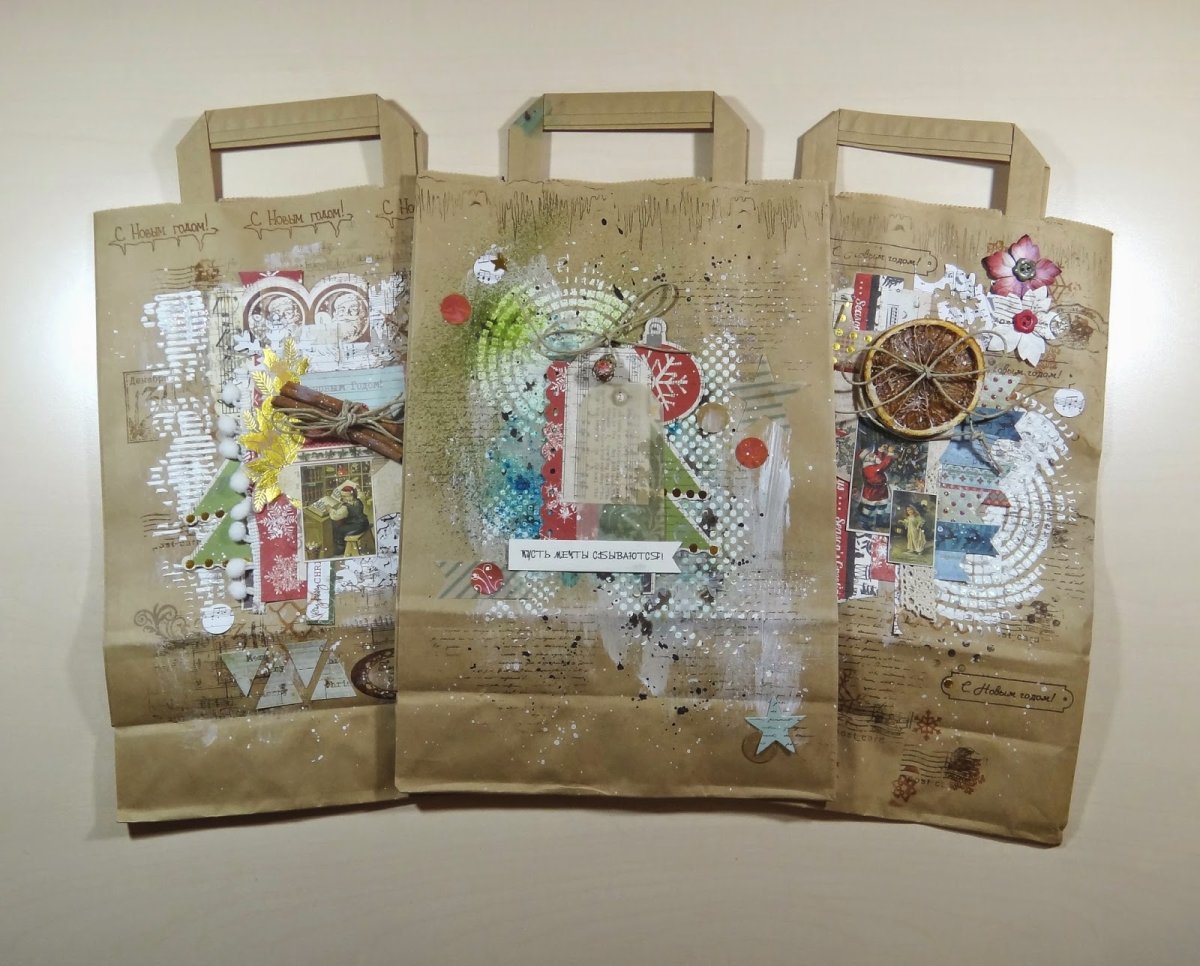 Крафт пакет 120 80 240