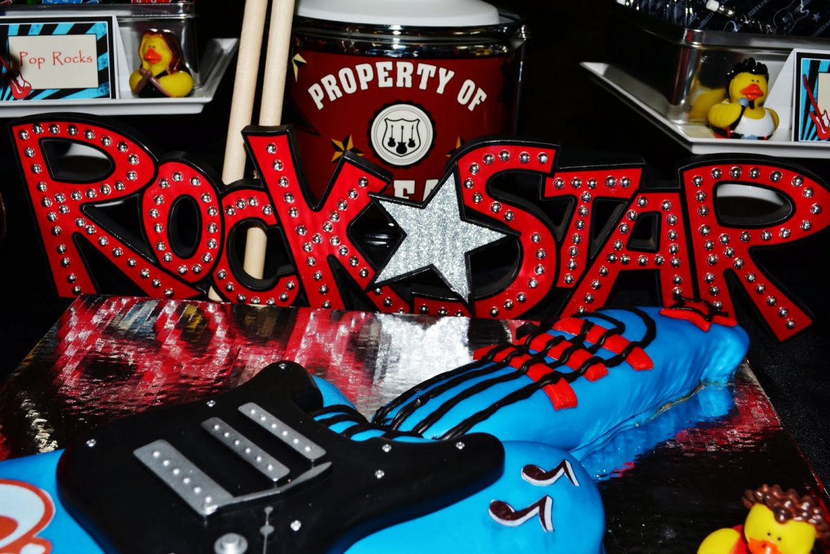 Рок вечеринка декорации