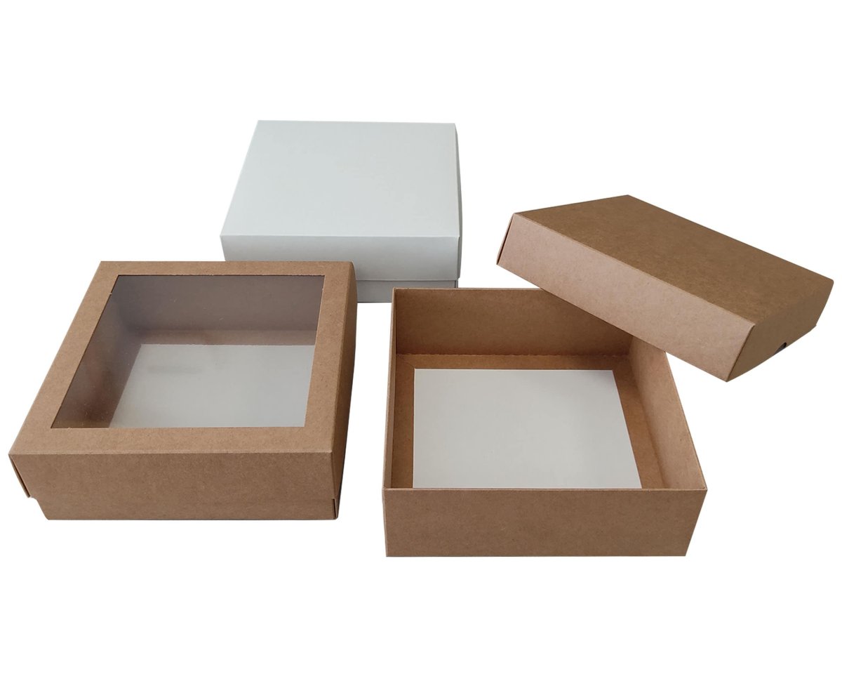 Коробка самосборная 16 35-12 крафт с окном