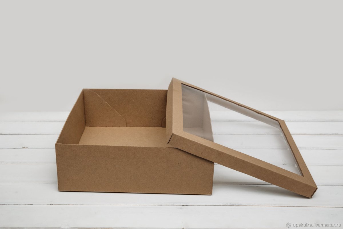 Крафт коробка с ячейками