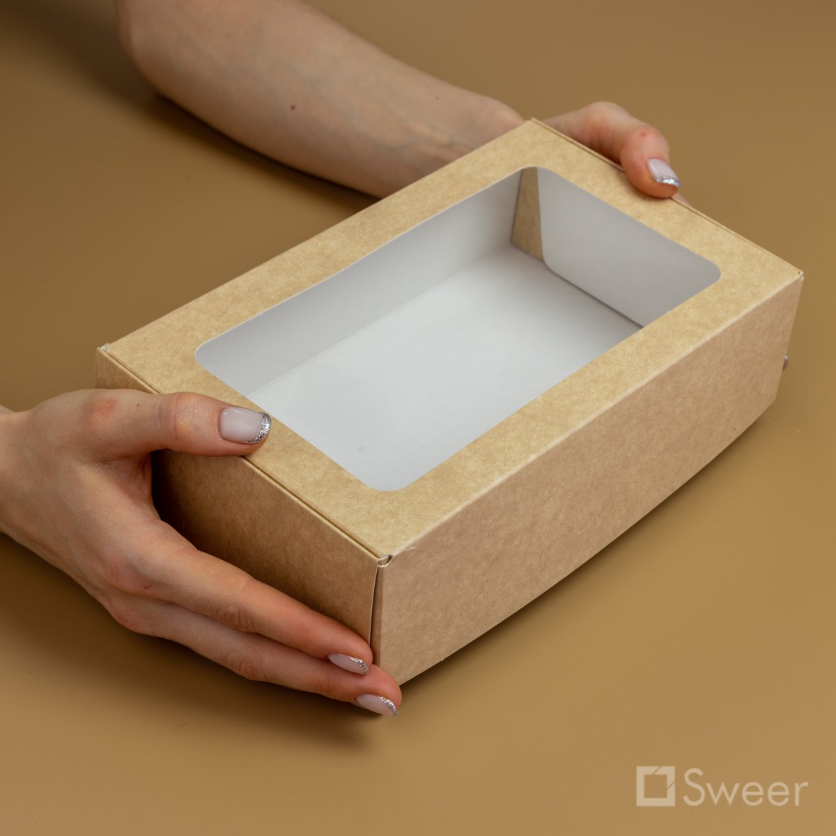 Коробка подарочная крафт 5х24х13см