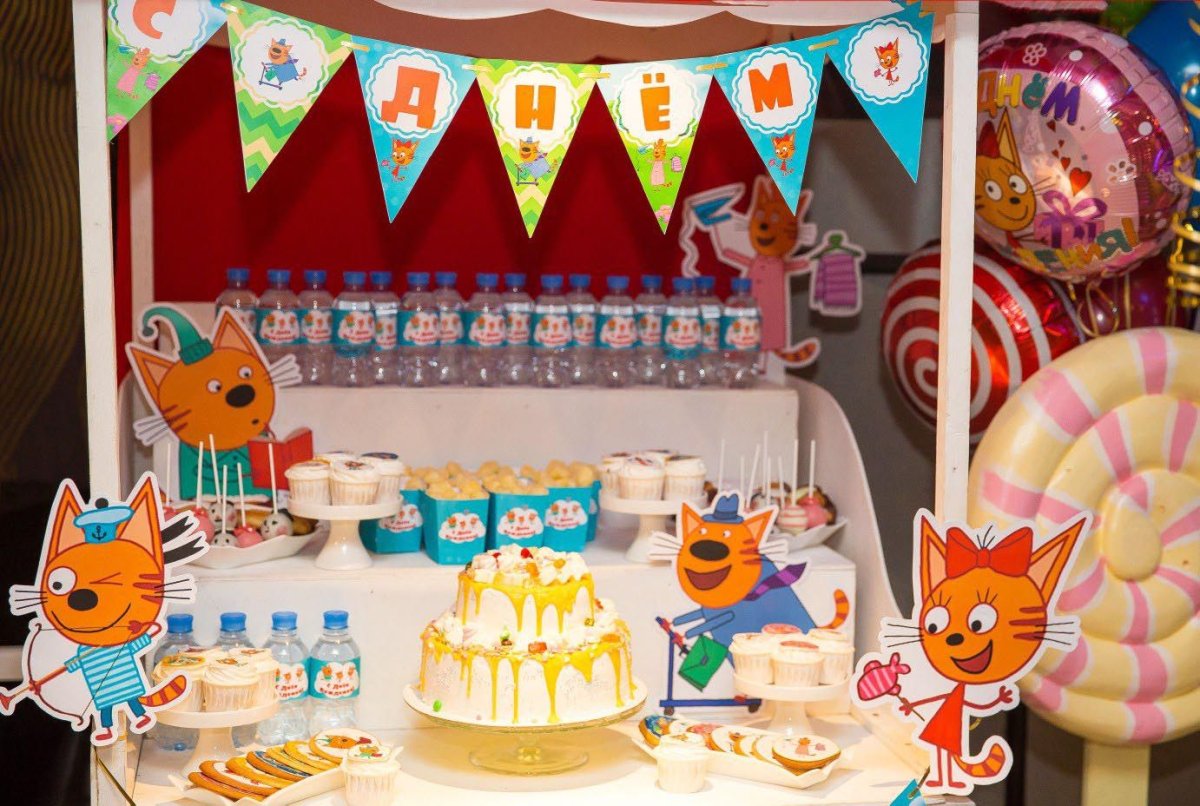 День рождения в стиле кошки