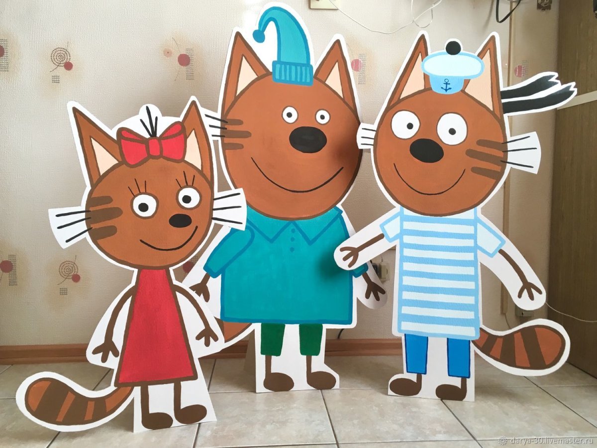 Шарики в стиле три кота