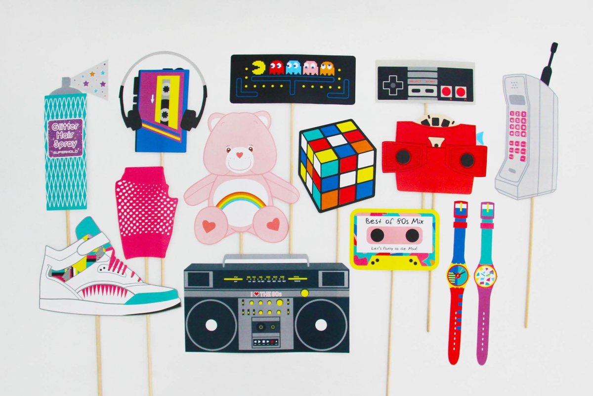 Украшение зала в стиле 80-90