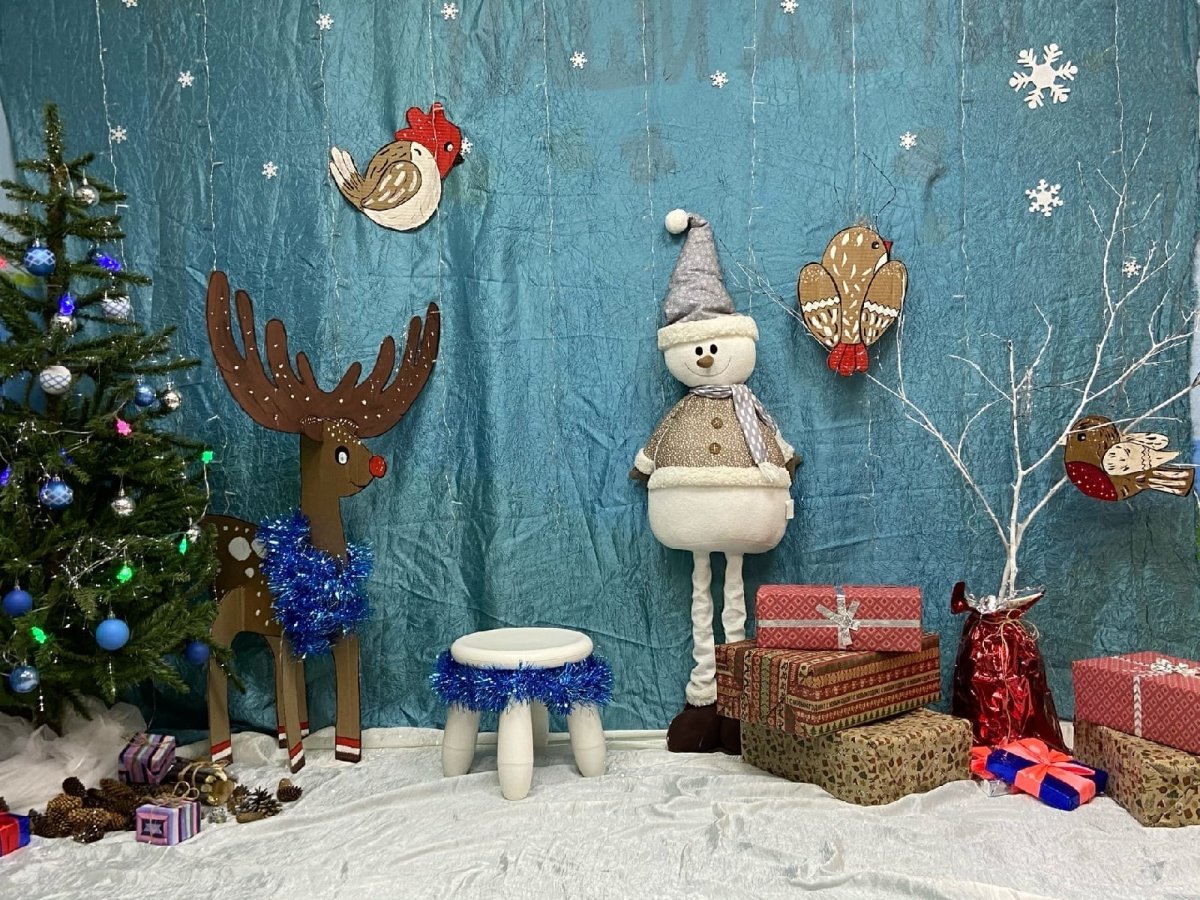 Баннер с прорезями для лиц