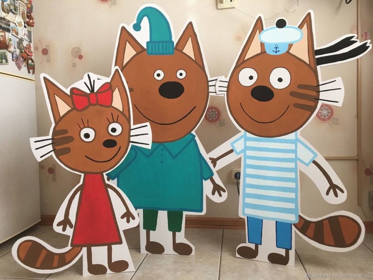 Фотозона в стиле три кота