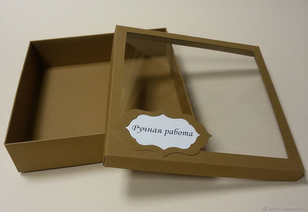 Коробка с окном и ложементом 195х120х040 мм