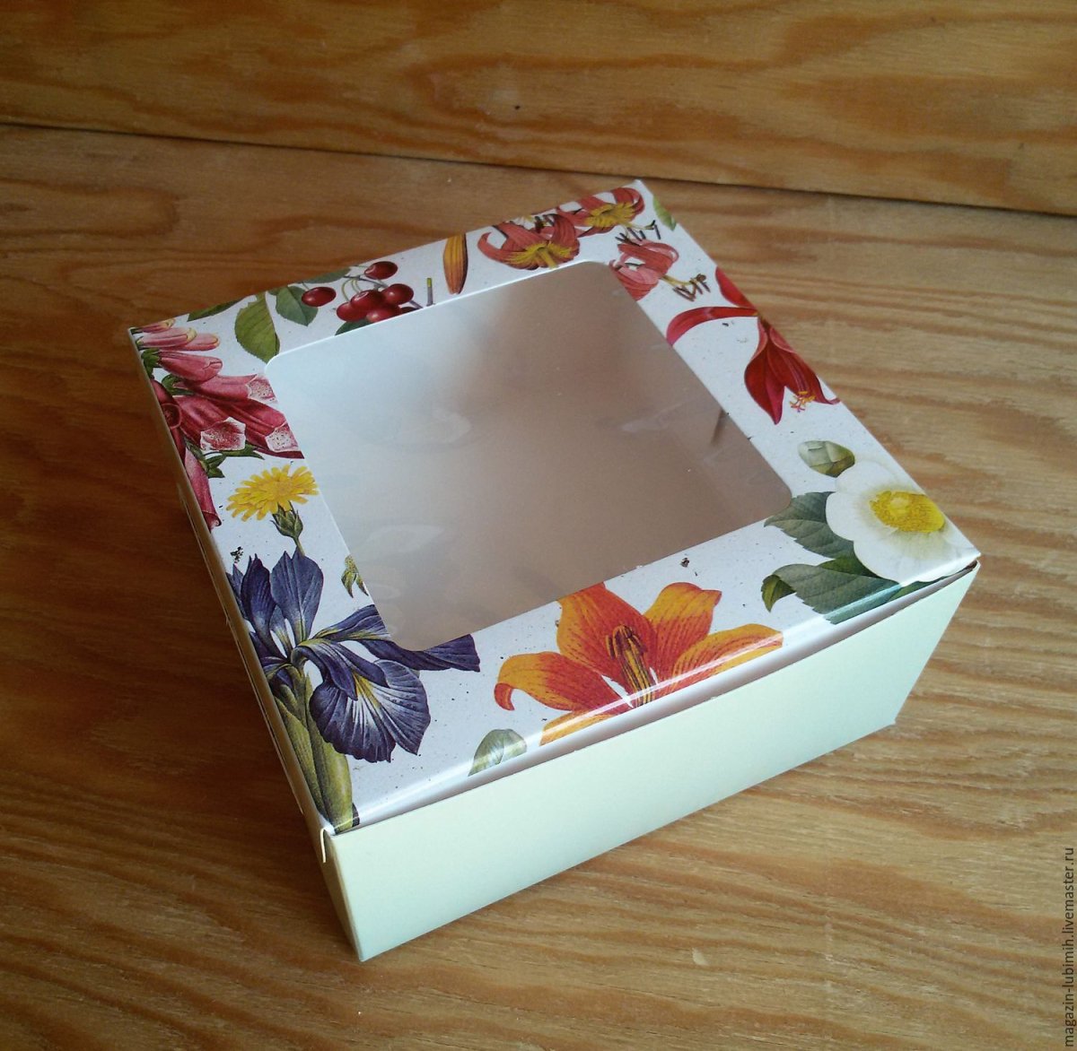 Крафт коробка 100х100х40