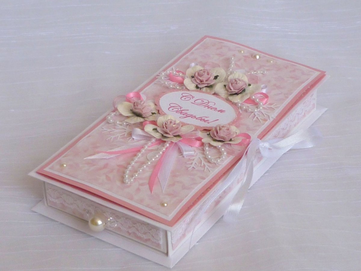 Свадебная коробка для денег