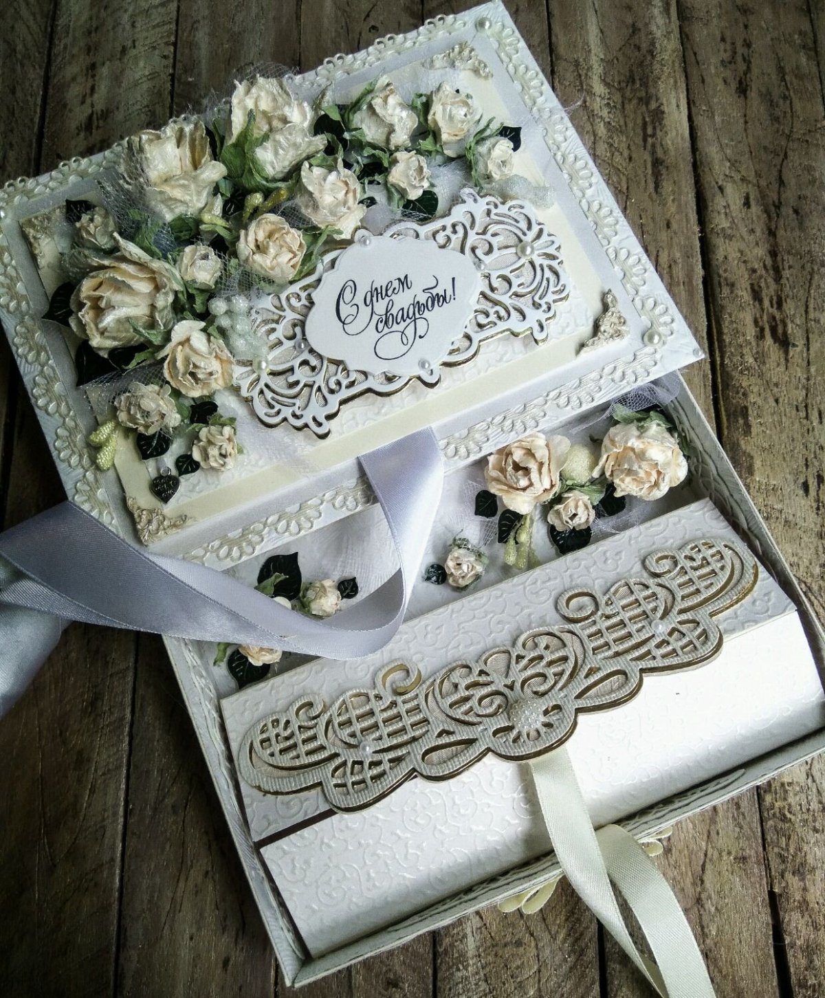 Свадебная коробка для денег