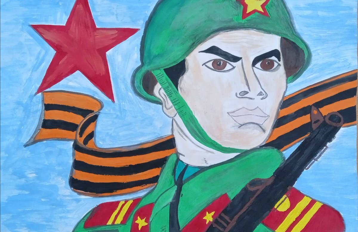 Рисунок на тему 23 февраля