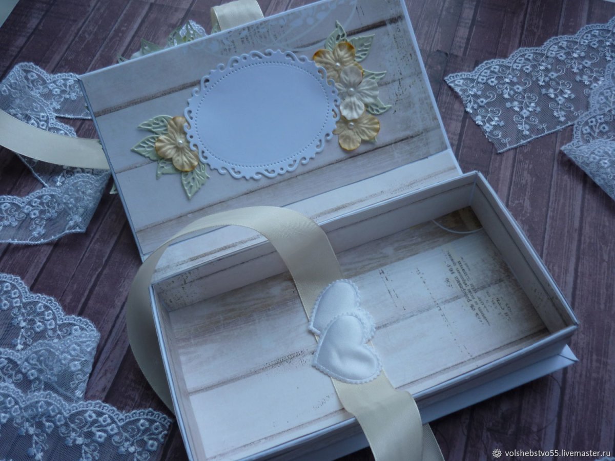 Стеклянная шкатулка для денег на свадьбу