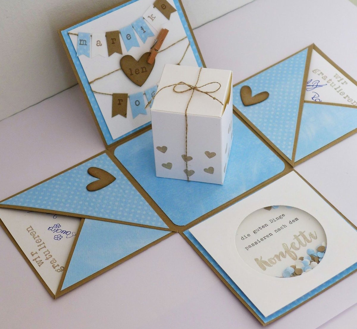 Раскладная коробочка с сюрпризом