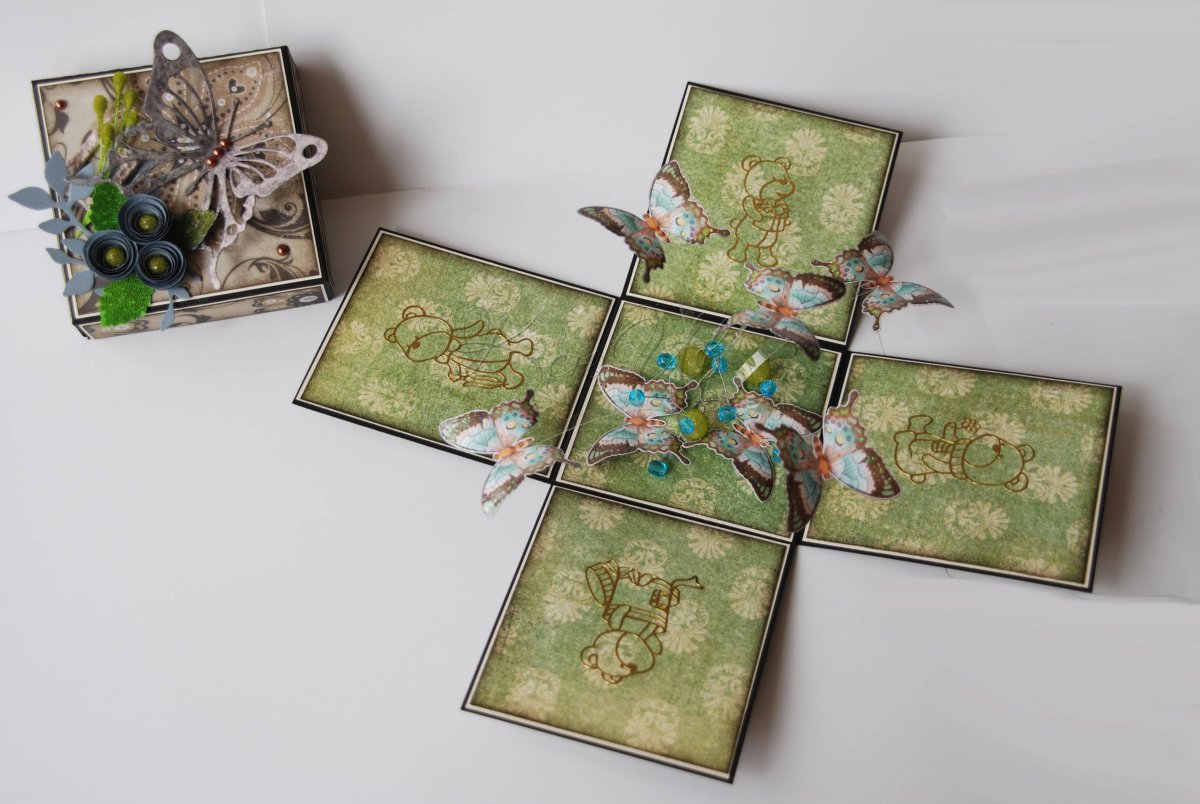 Открытка в виде коробочки