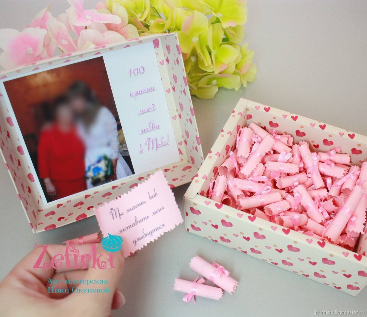 Коробка с подарками для подруги