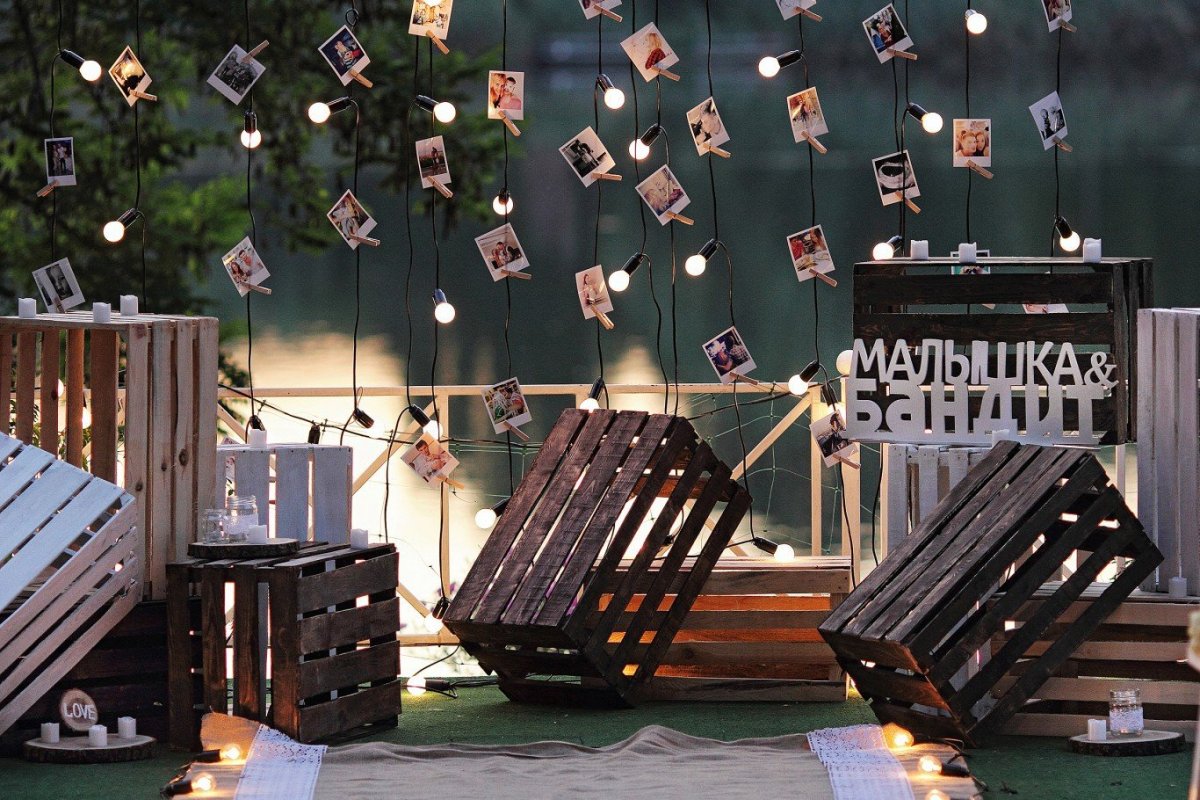 Фотозона на стене