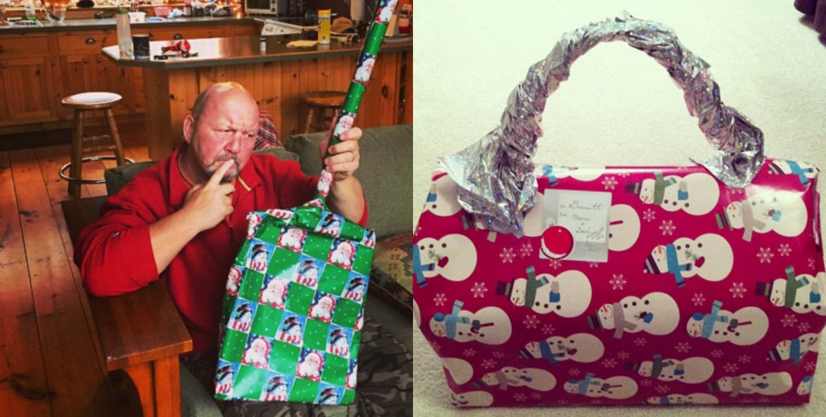 Смешная упаковка подарка