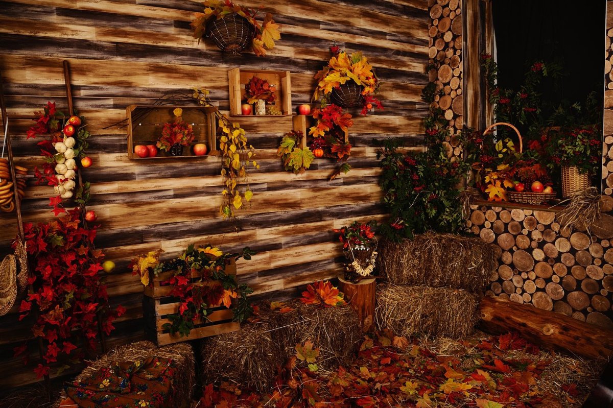 Осенний интерьер в фотостудии