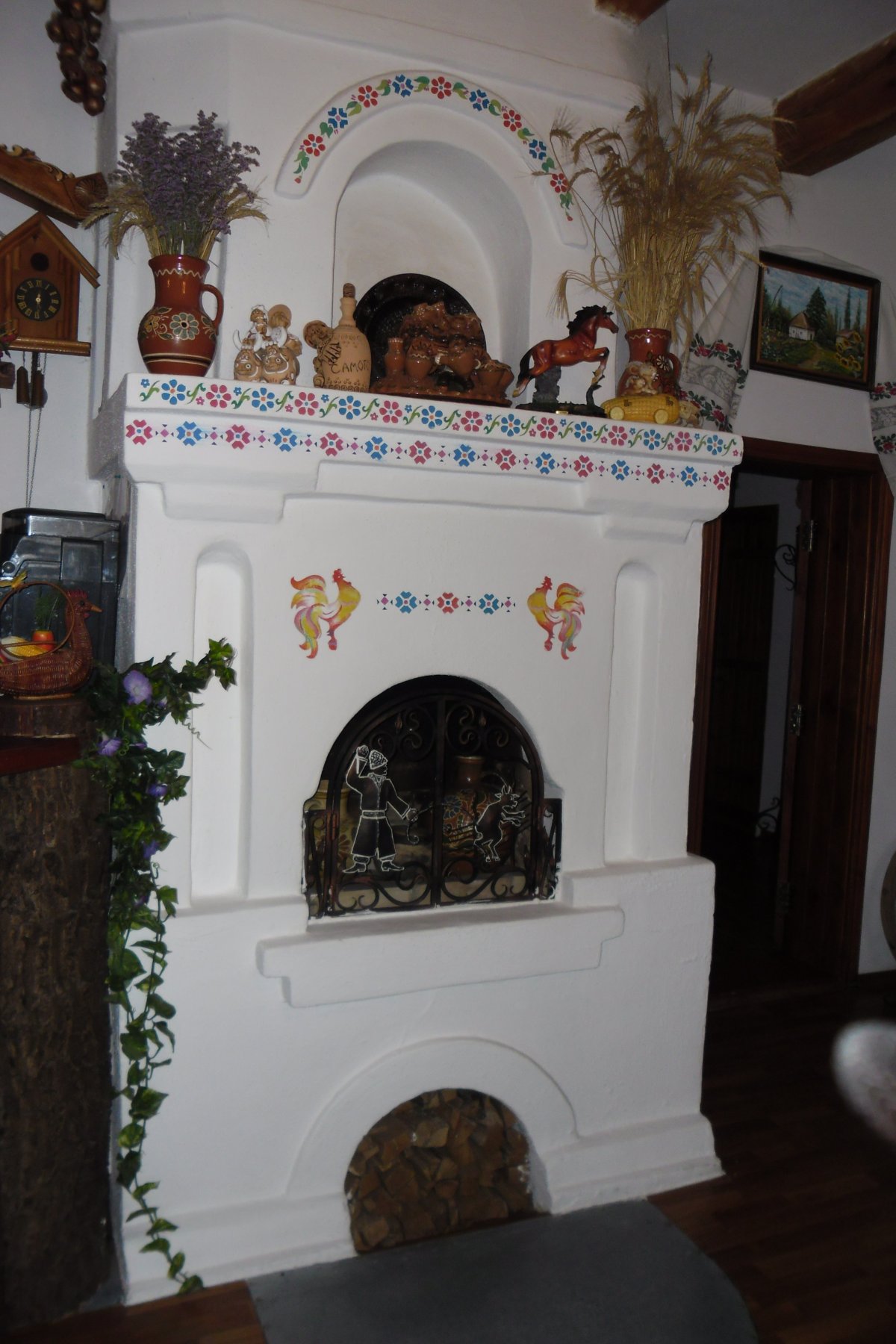 Фотозона с печкой