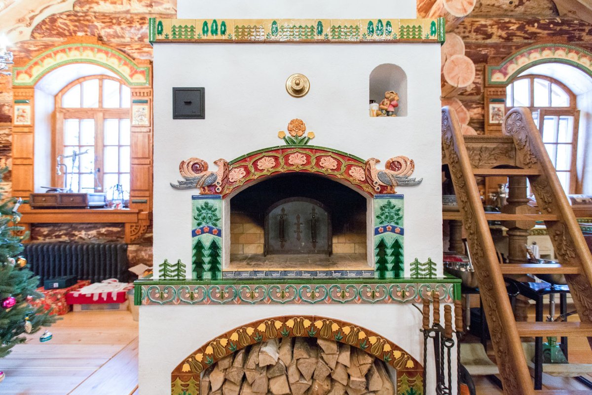 Русская печь нарядная