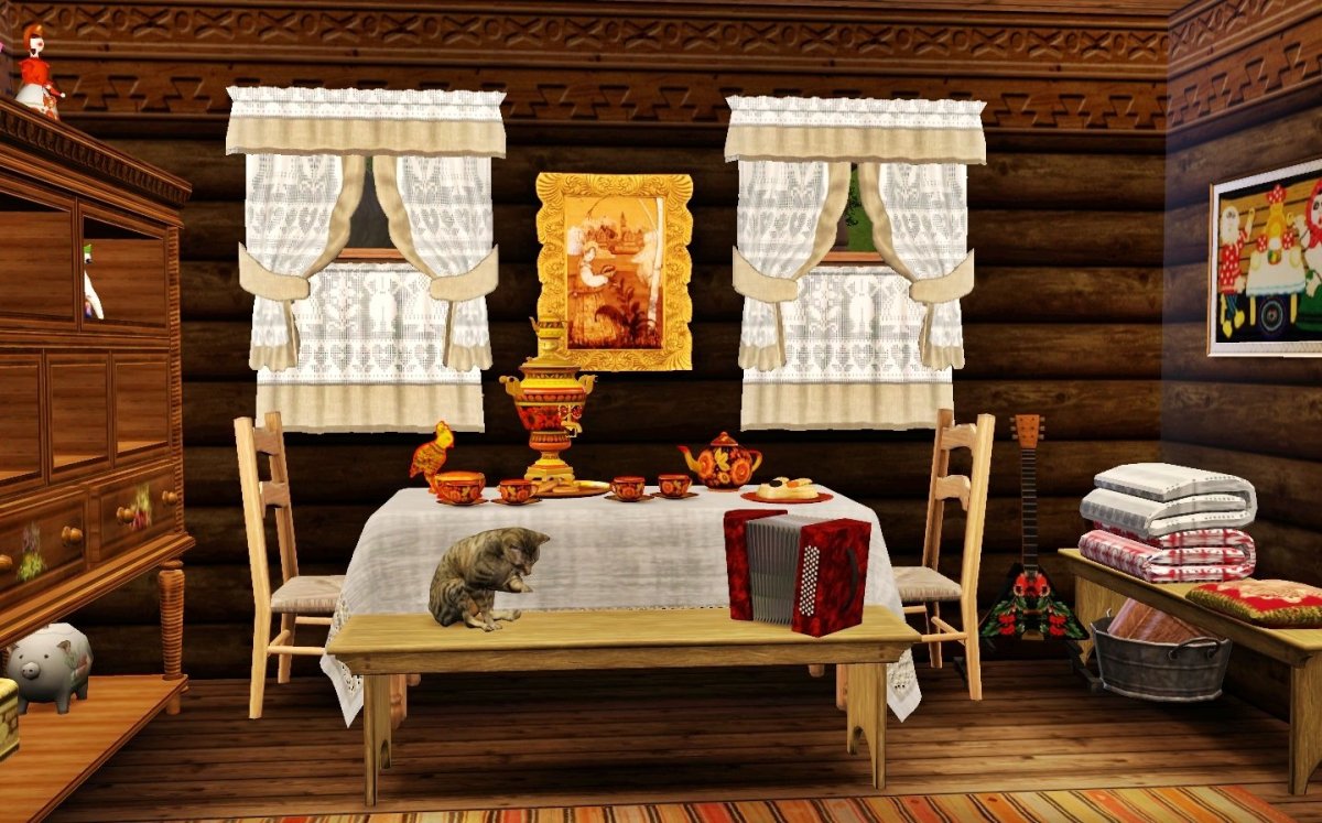 Декорации русской избы