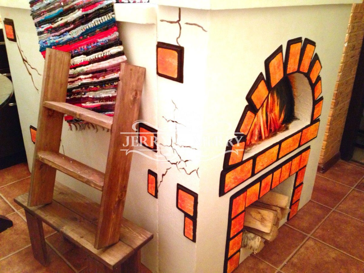 Русская печь вектор