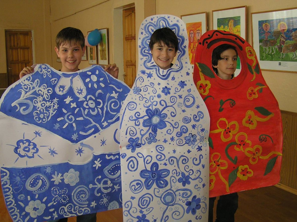 Матрешка в русском стиле