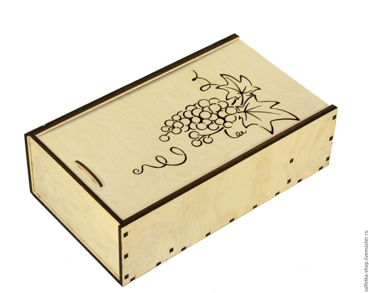 Коробка из фанеры с выдвижной крышкой