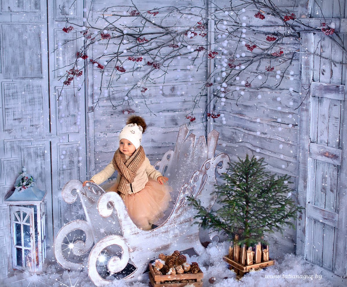 Зимняя фотозона для детей