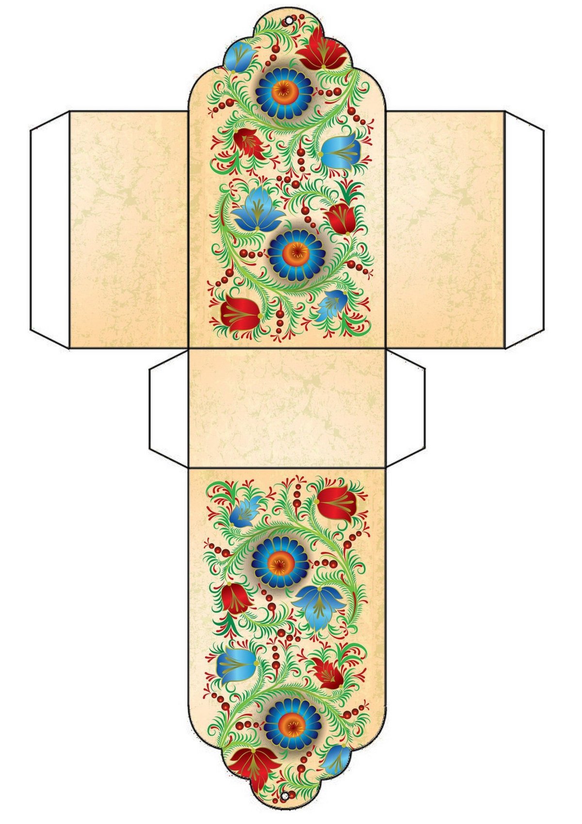 Цветы для росписи матрешки