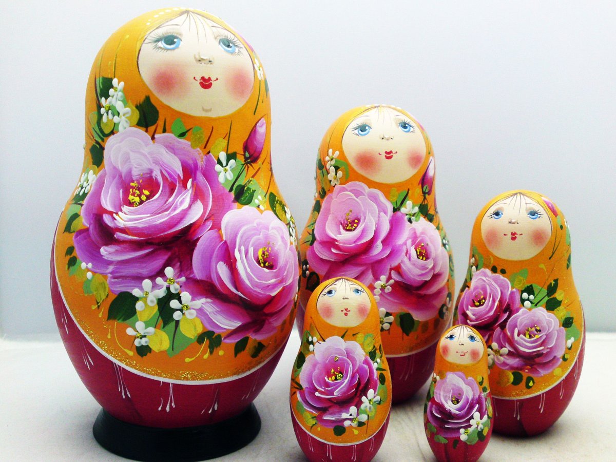 Матрешка из фетра выкройка