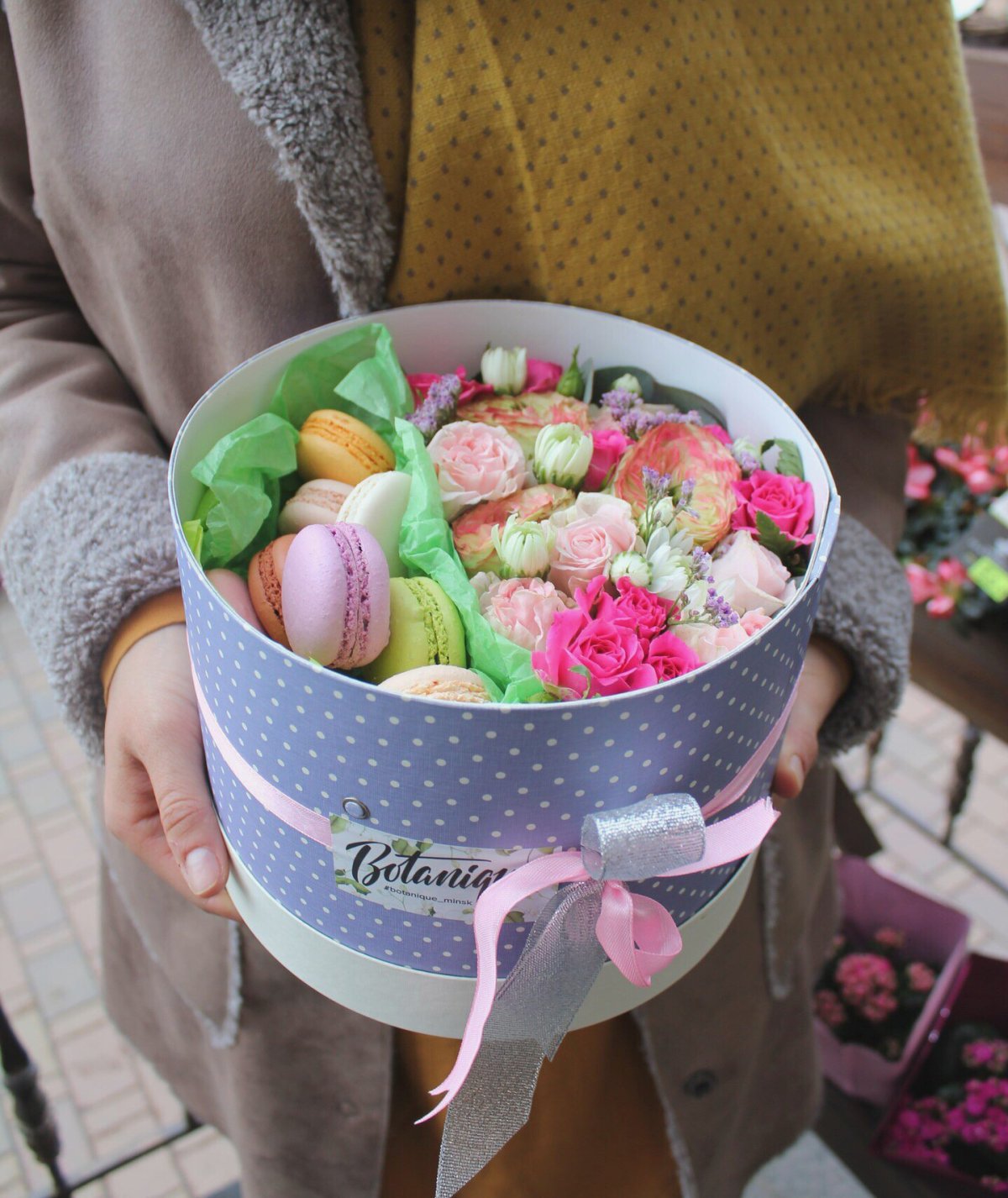 Шоколадные букеты в коробочках