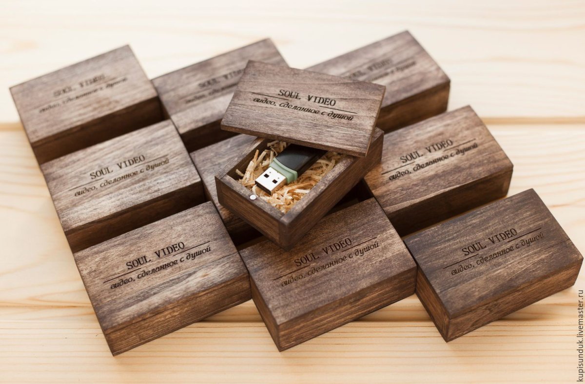 Подарочная деревянная коробка