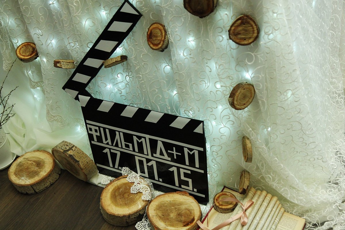 Украшение зала в стиле Голливуд